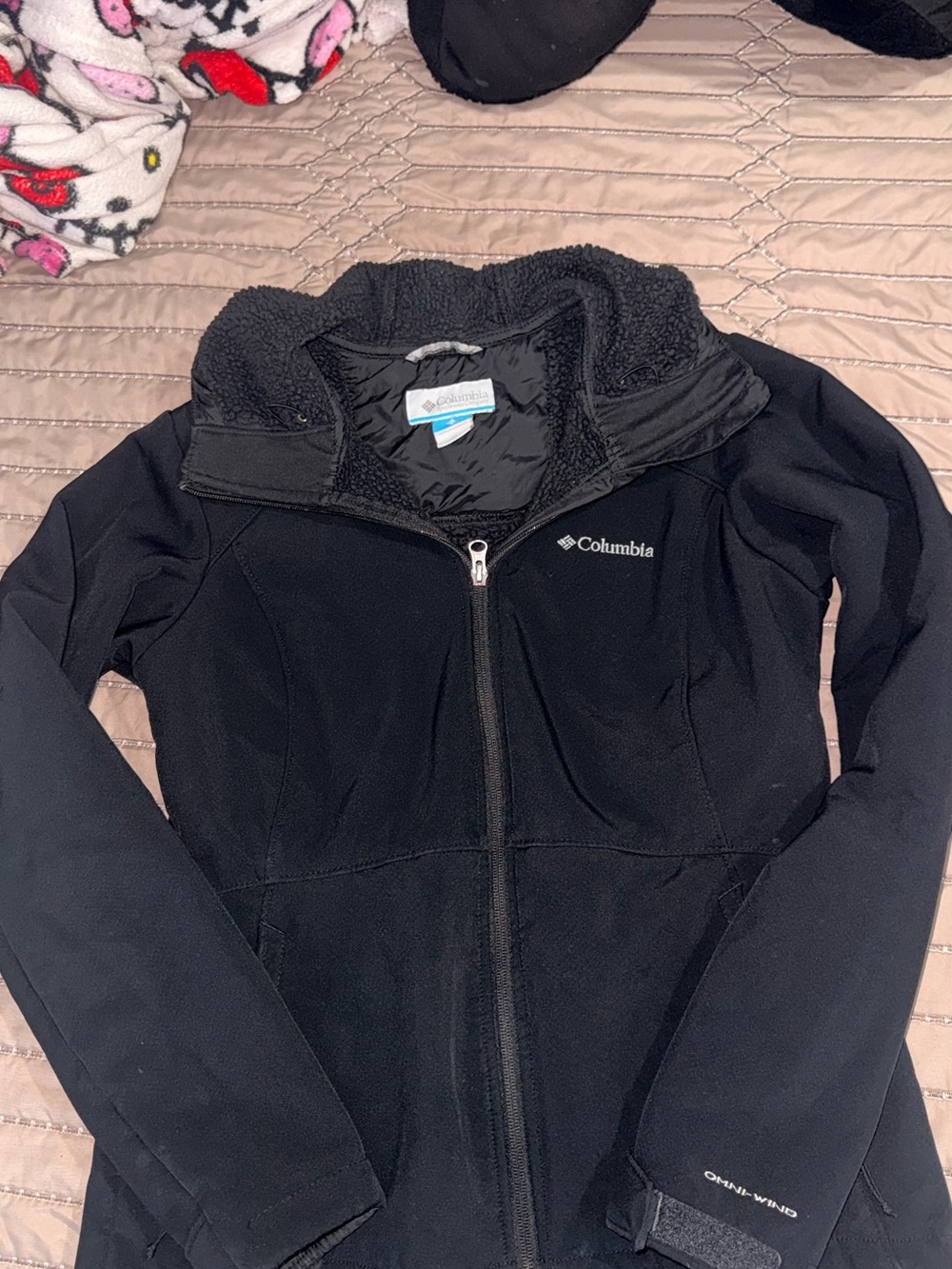 Columbia Black Women's Full-Zip Sherpa-Lined Jacket